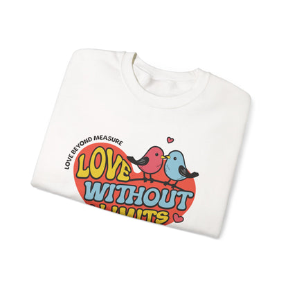 Love Without Limits Crewneck Sweatshirt | Unisex Heavy Blend™ | Cozy Gift for Couples