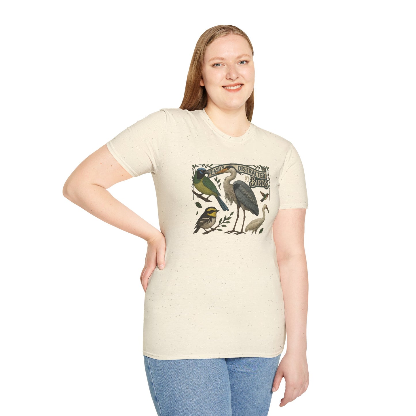 Easily Distracted by Texas Birds Graphic T-Shirt