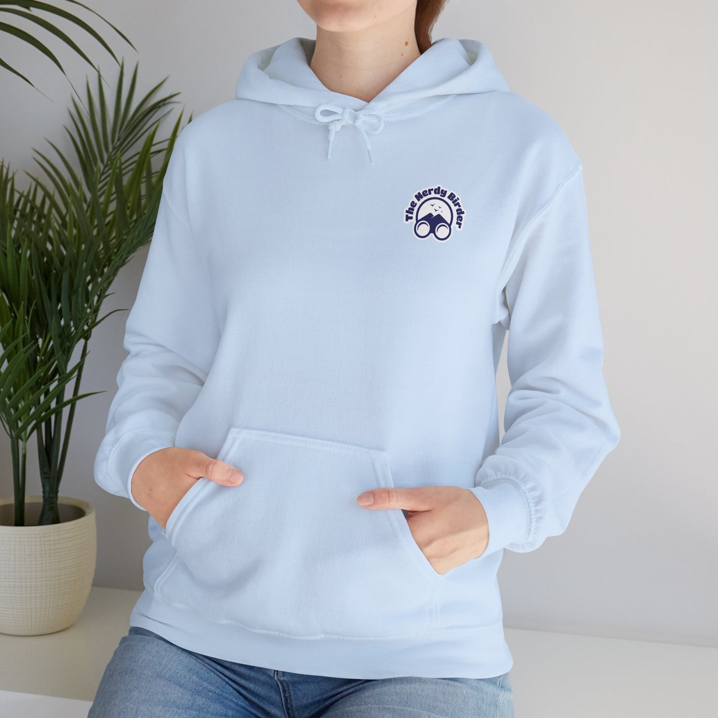 The Nerdy Birder Silly Goose Club Back Design Unisex Hoodie - Cozy Sweatshirt for Nature Lovers