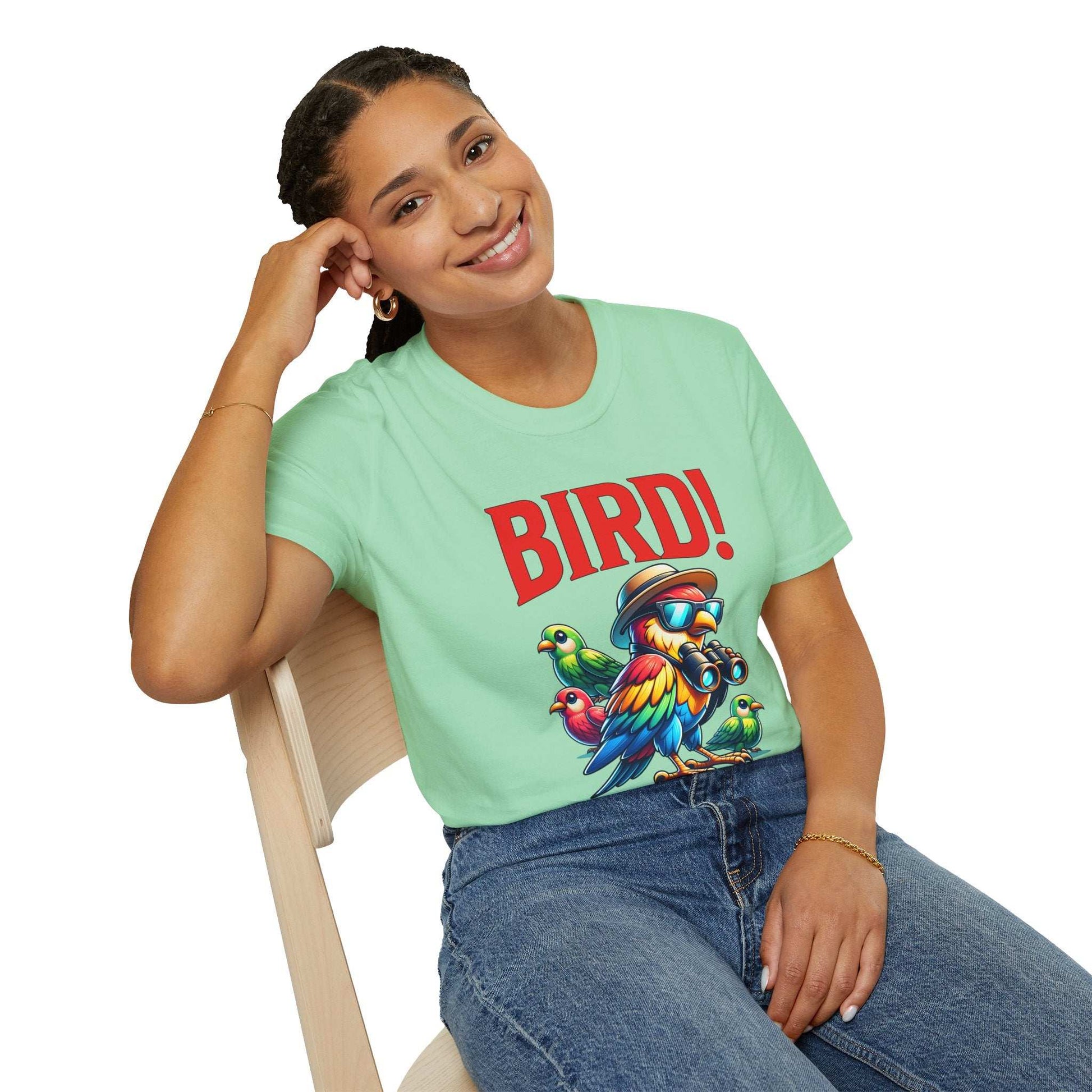 Colorful BIRD! Unisex Softstyle T-Shirt