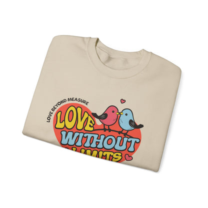 Love Without Limits Crewneck Sweatshirt | Unisex Heavy Blend™ | Cozy Gift for Couples