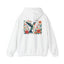 Hummingbird In Bloom Hoodie Back Design - Cozy Sweatshirt for Nature Lovers