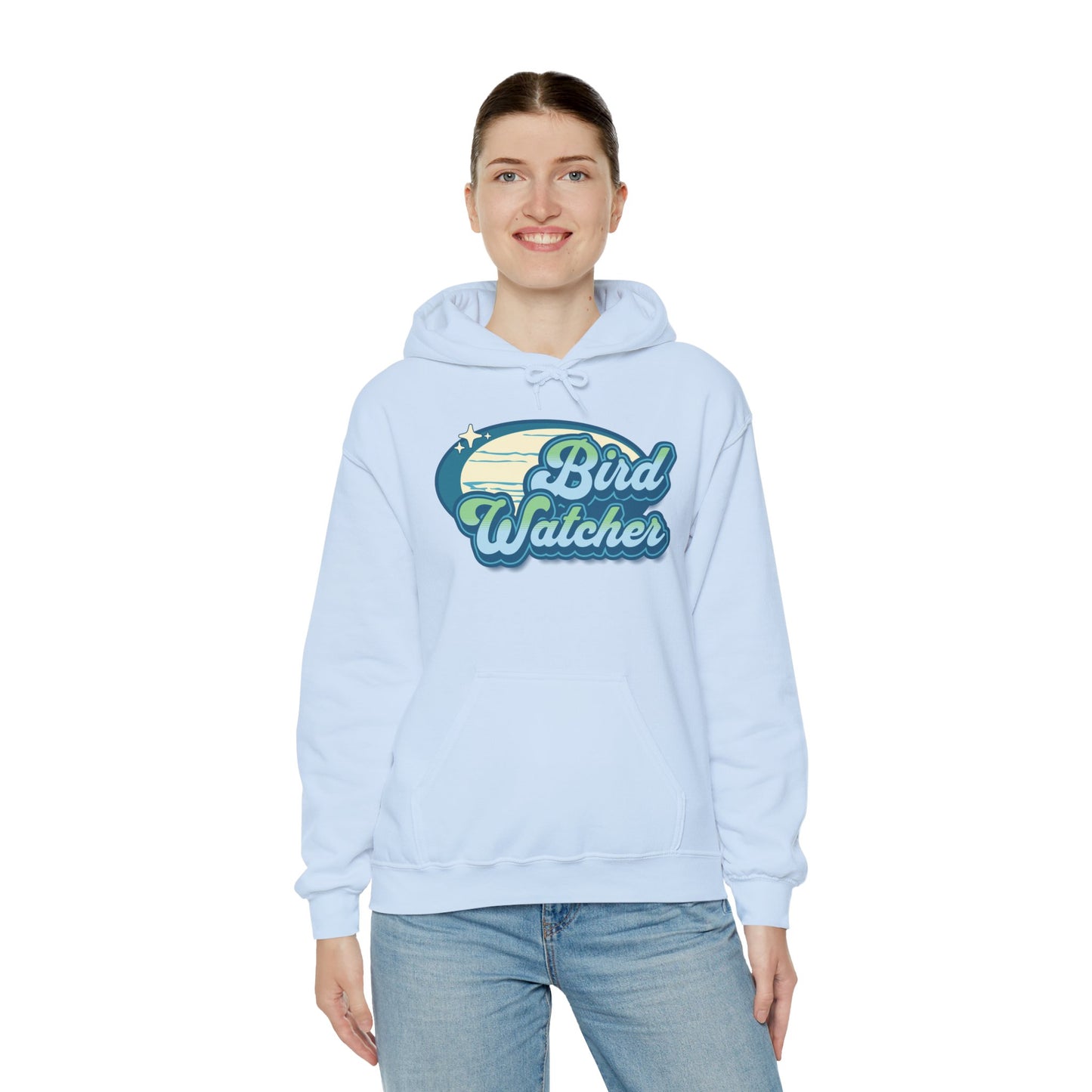 The Nerdy Birder Bird Watcher Teal Unisex Hoodie - Cozy Sweatshirt for Nature Lovers