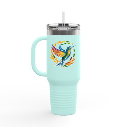 Hummingbird Rainbow Insulated Travel Mug, 40oz