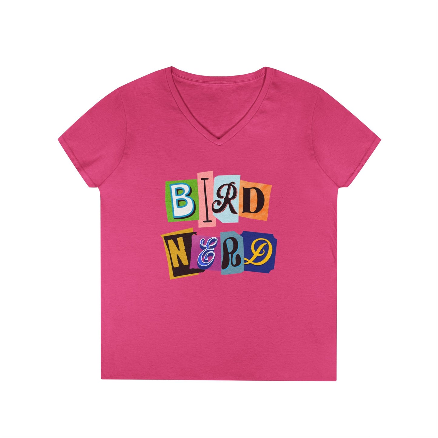 Bird Nerd Ladies' V-Neck T-Shirt