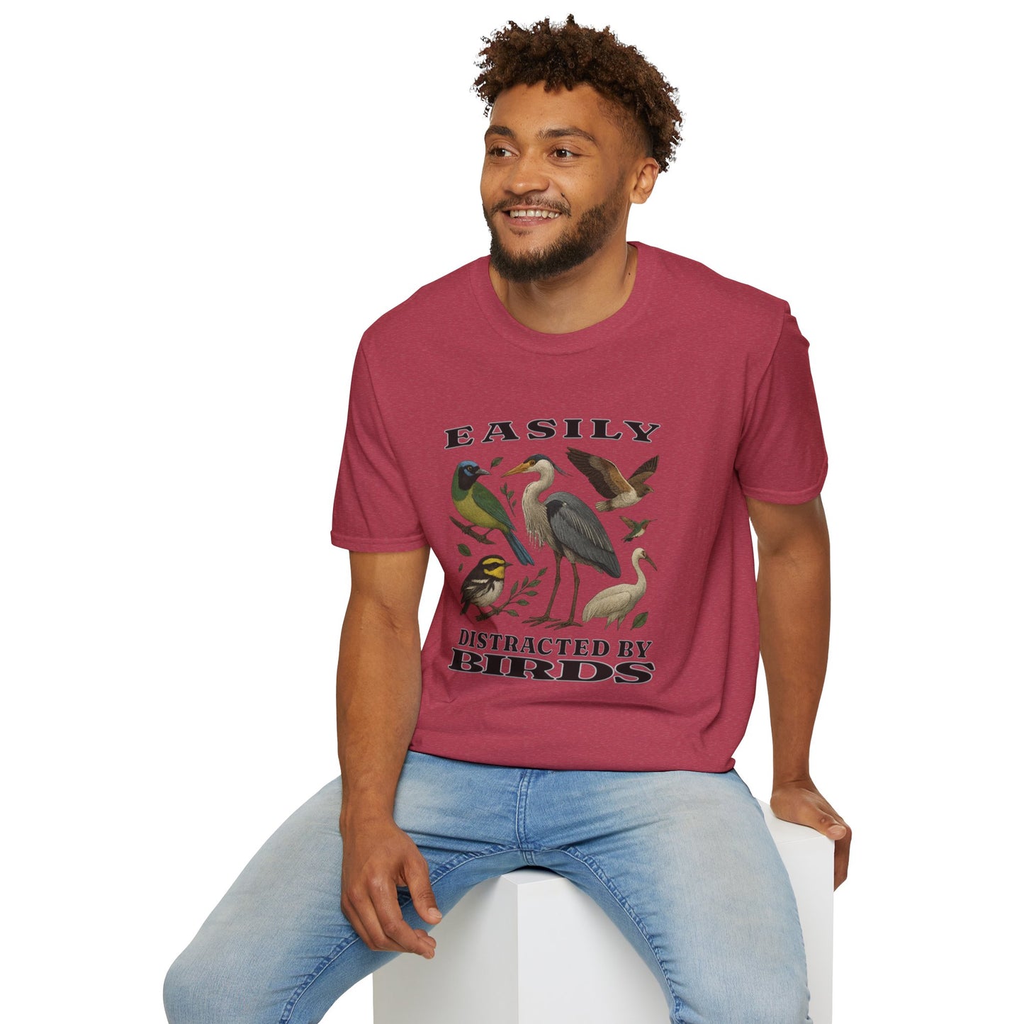 Easily Distracted by Birds Graphic T-Shirt