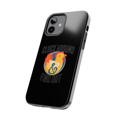 Funny Chicken Tough Phone Case - "Cluck Around & Find Out" - Durable Protection for Animal Lovers