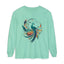 Bohemian Peacock Long Sleeve T-Shirt for Creative Souls