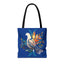 Peaceful Dove Tote Bag in Blue