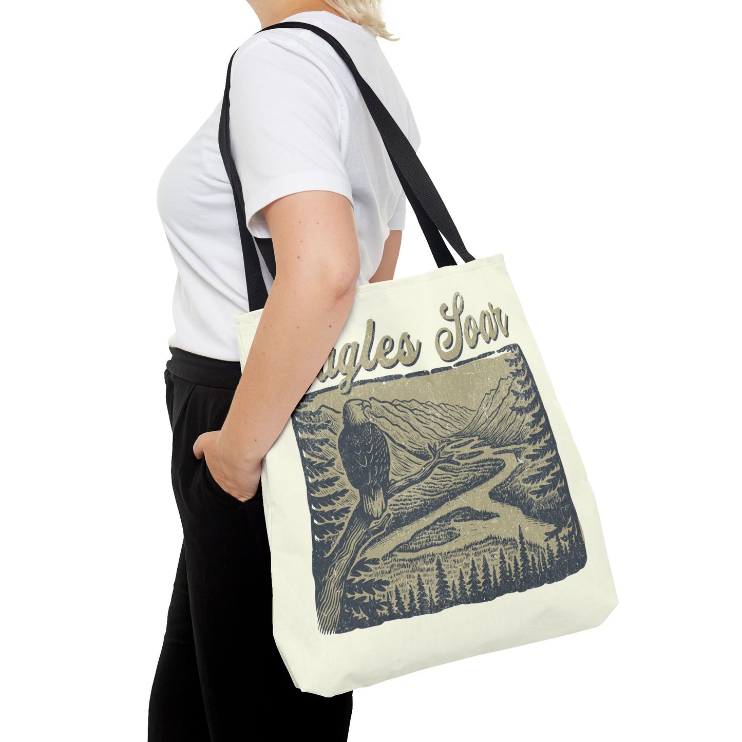 Eagles Soar Tote Bag - Nature Lover's Canvas Bag