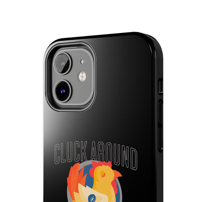 Funny Chicken Tough Phone Case - "Cluck Around & Find Out" - Durable Protection for Animal Lovers