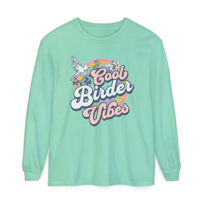 Cool Birder Vibes Long Sleeve T-Shirt for Bird Lovers