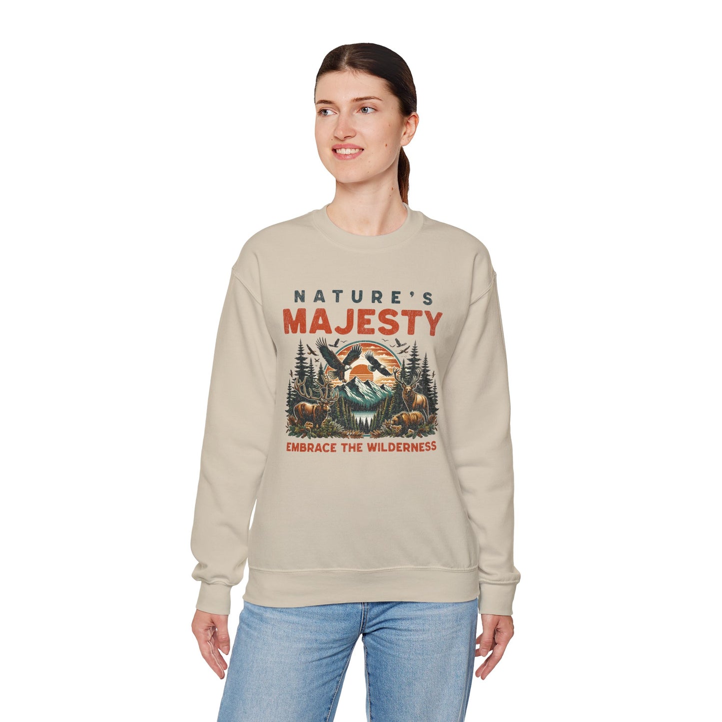 Nature's Majesty Graphic Sweatshirt - Embrace the Wilderness
