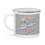 Cool Birder Vibes Enamel Camping Mug - Perfect for Outdoor Enthusiasts