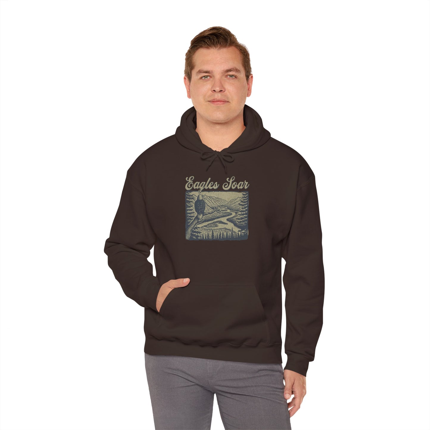 Eagle Soars Unisex Hoodie - Cozy Sweatshirt for Nature Lovers