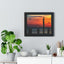 Serene Sunset Framed Horizontal Poster - Coastal Decor for Beach Lovers