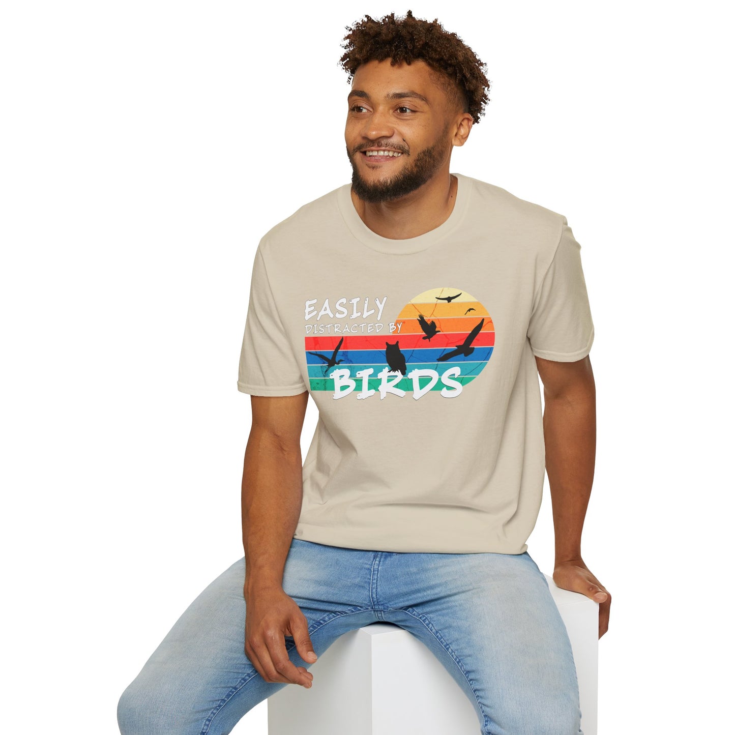 Easily Distracted by Birds Sunset T-shirt