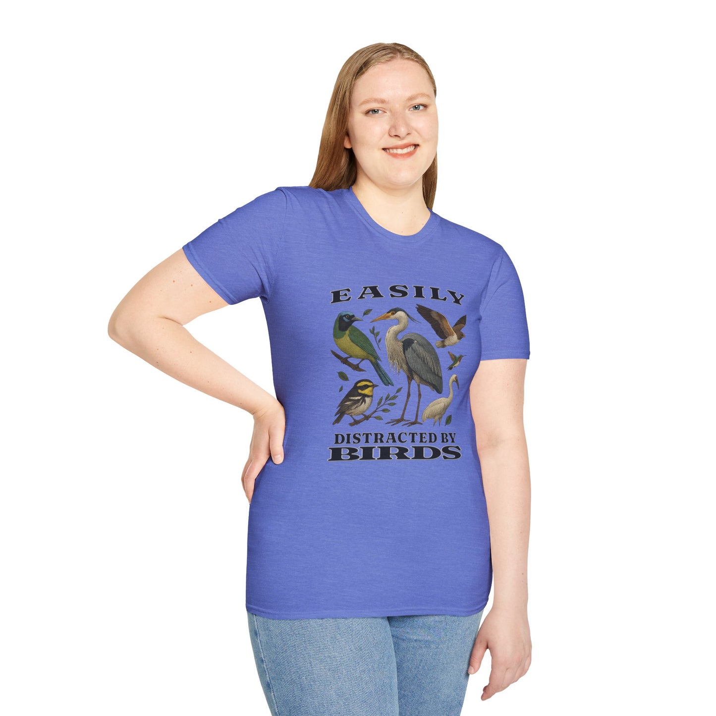 Easily Distracted by Birds Graphic T-Shirt