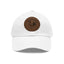 The Nerdy Birder - "Fluent in Fowl Language"  Dad Hat, Leather Patch Cap, Perfect Gift for Dads, Nature Lovers, Casual Style Cap, Summer Accessories
