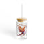 The Nerdy Birder Not Today Cluckers 16oz Sipper Glass With Bamboo Lid